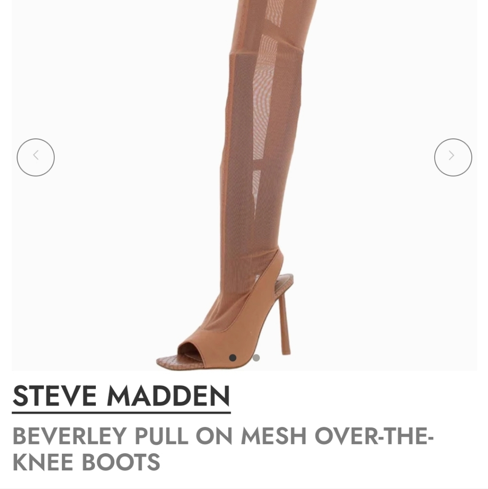 Steve Madden Beverley open toe mesh boots